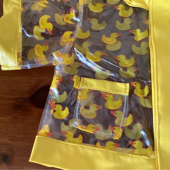 Build-A-Bear Yellow Duck Pattern Raincoat - Picture 4 of 5